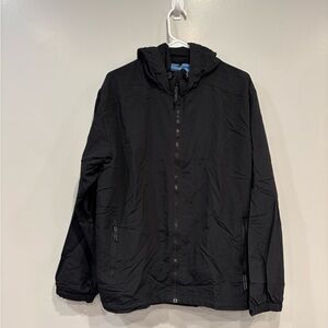 Lands' End Men's Black Windbreaker Jacket